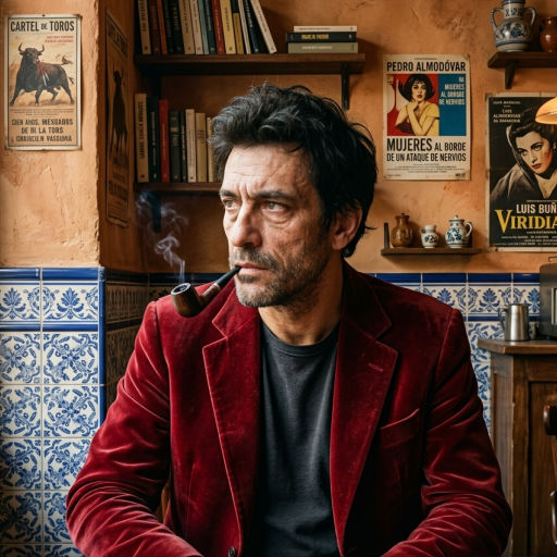 Mateo Varela en un café