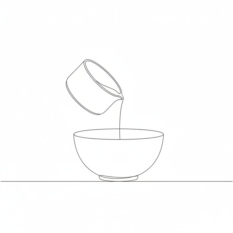Ilustración: el almíbar caliente cayendo en hilo fino sobre el merengue