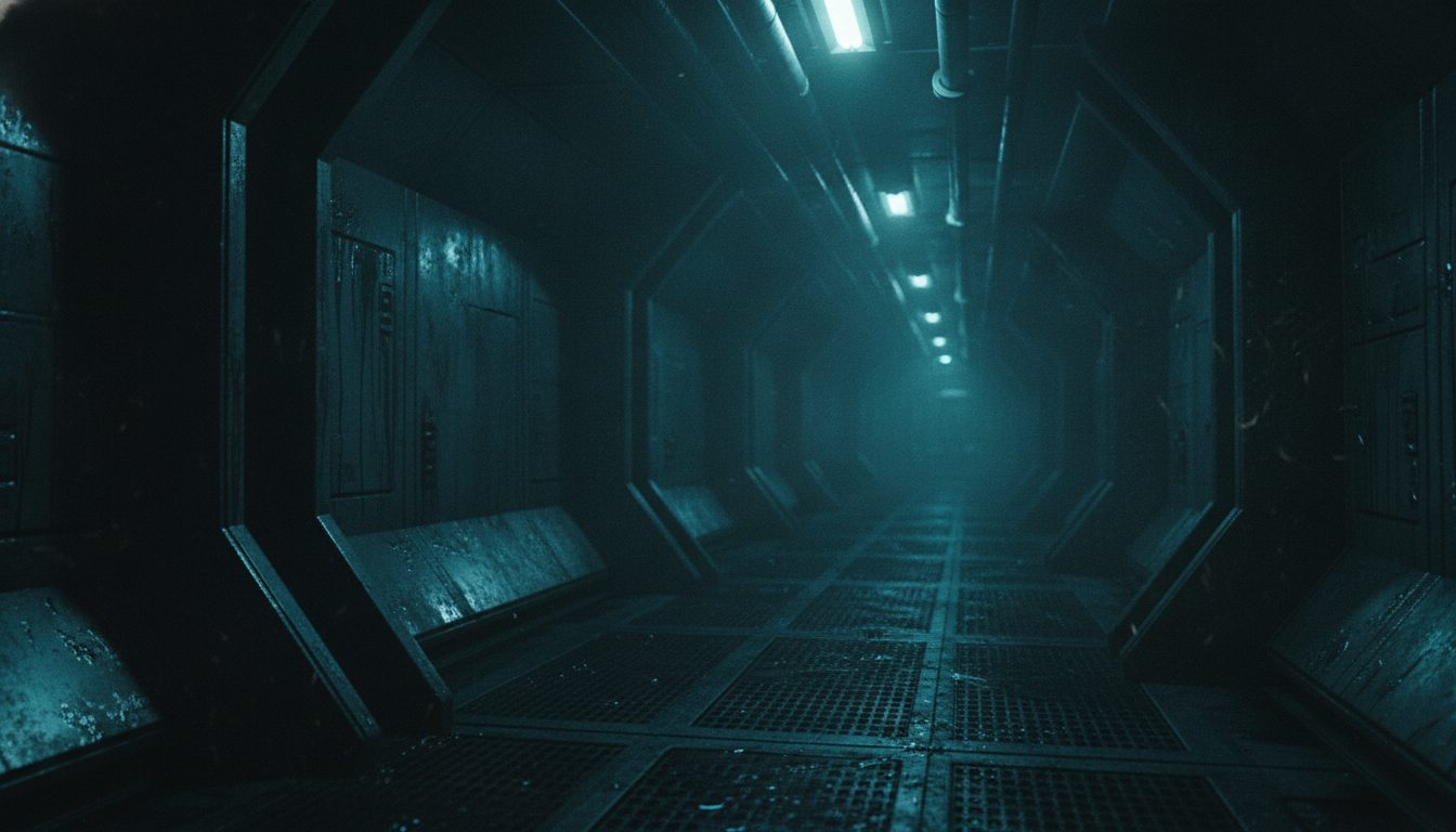 Interior que evoca la atmósfera de El muro negro