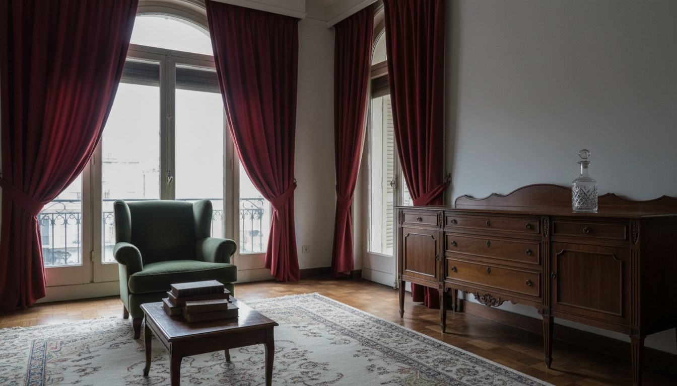 Interior que evoca la atmósfera de La historia oficial