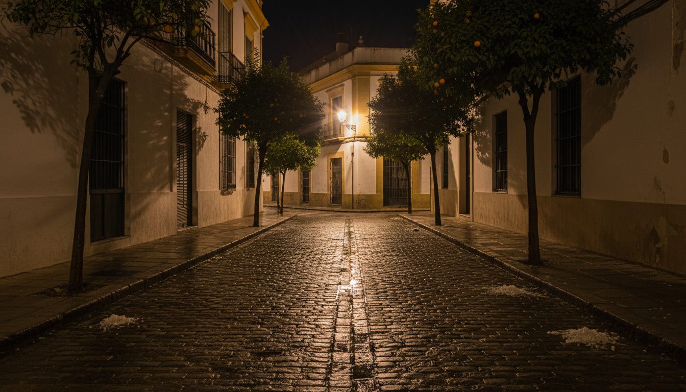Exterior que evoca las películas de Eduardo Noriega
