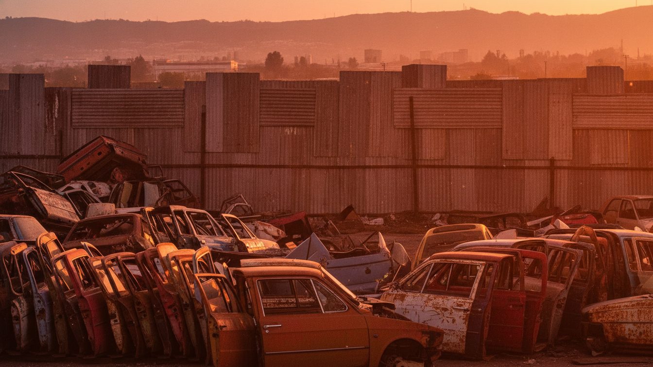 Exterior que evoca el mundo de Amores perros