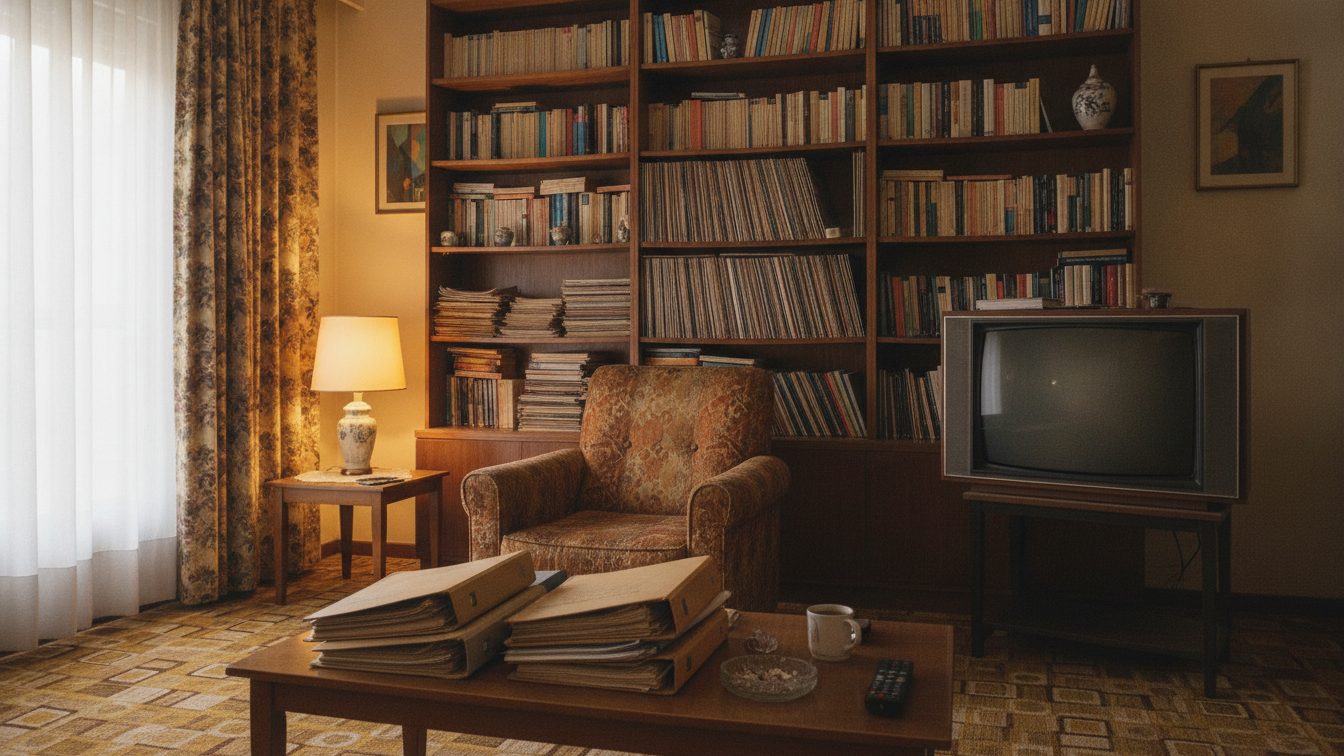 Interior que evoca la atmósfera de Argentina 1985