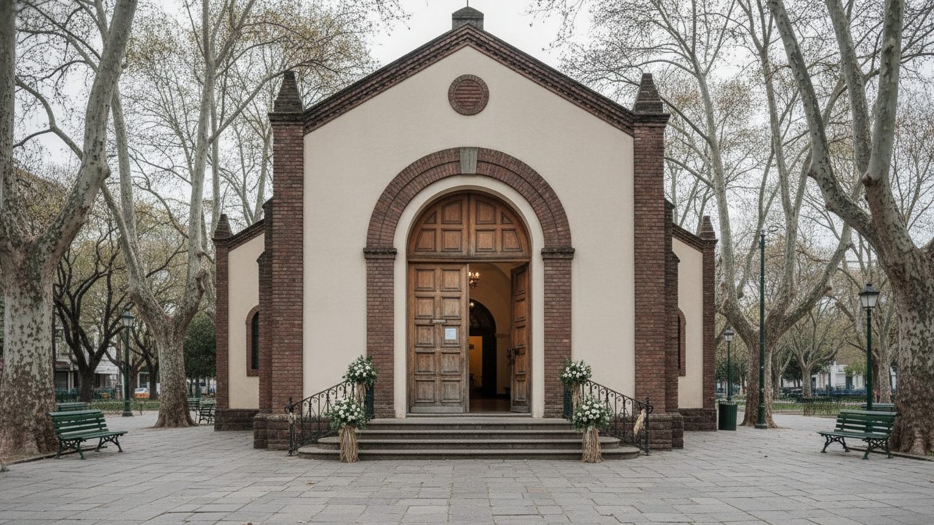 Exterior que evoca el mundo de El hijo de la novia