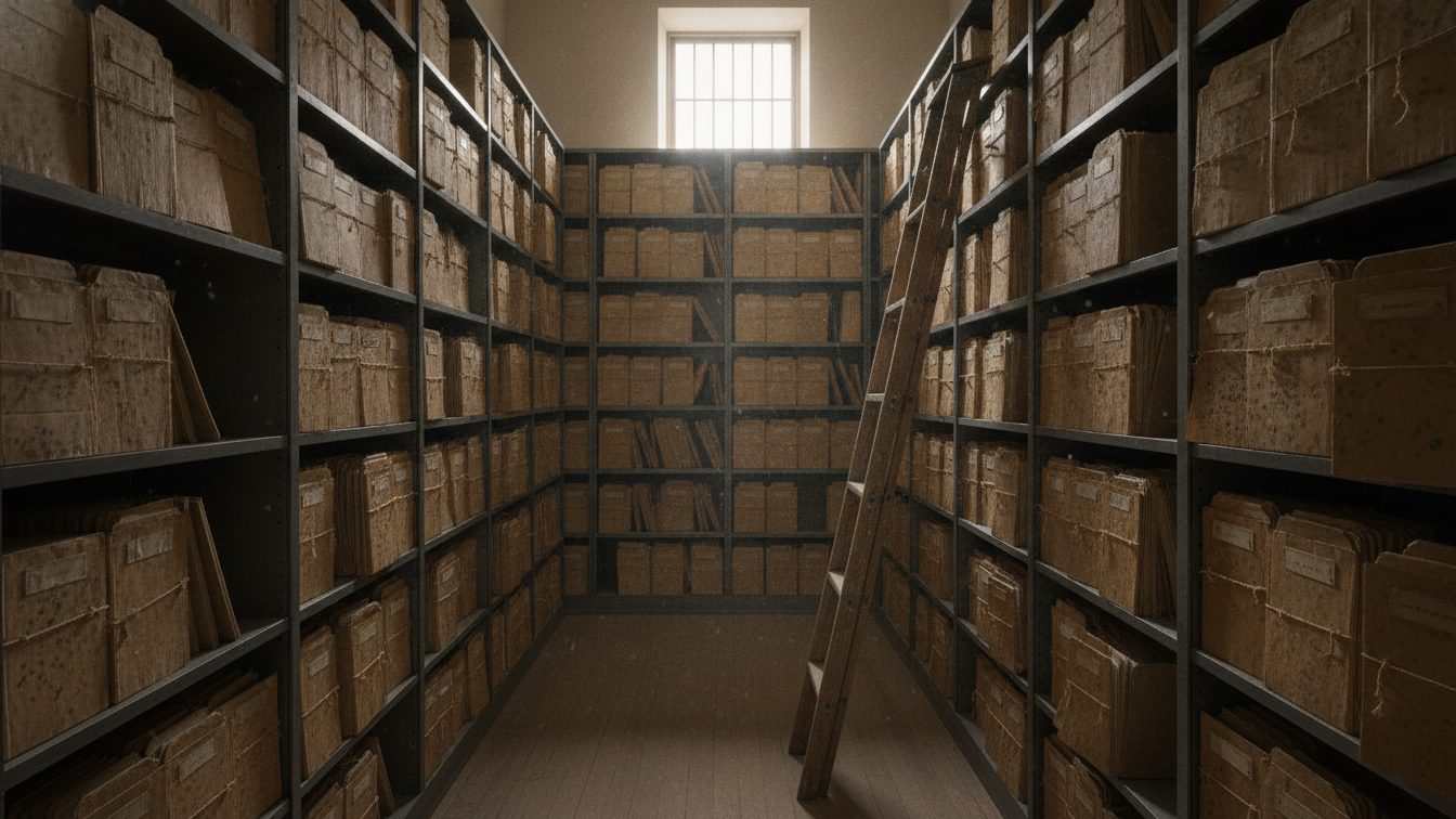 Interior que evoca la atmósfera de El secreto de sus ojos