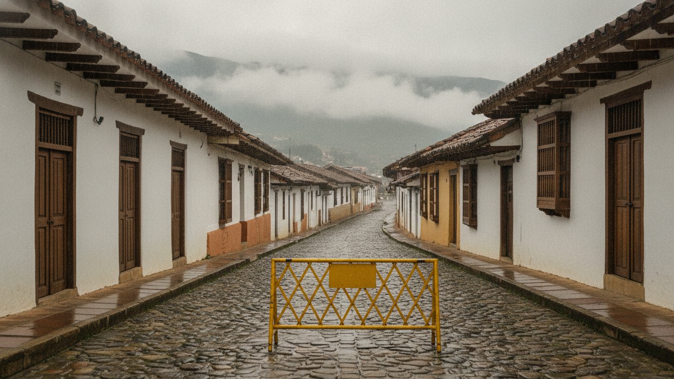 Exterior que evoca el mundo de La estrategia del caracol